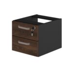 Mesa Escritório 1,50×0,60m – C/ 02 Gavetas MARSALA / PRETO – 23473 MÓVEIS PADRÃO 11