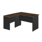 Mesa em “L” (Mesa 1,50m + Mesa Auxiliar) – S/ GAVETAS MARSALA / PRETO – 23476 MÓVEIS PADRÃO 8