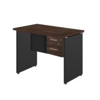 Mesa Escritório 1,20×0,60m – C/ 02 Gavetas MARSALA / PRETO – 23471 MÓVEIS PADRÃO