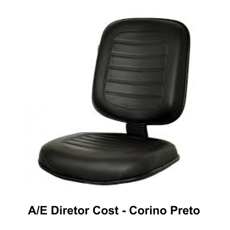 A/E Diretor Costurado GOMADA – Cor PRETA – 38002 MÓVEIS PADRÃO 2