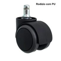 Rodízios para Cadeira com “PU” – Preto – 87705 MÓVEIS PADRÃO