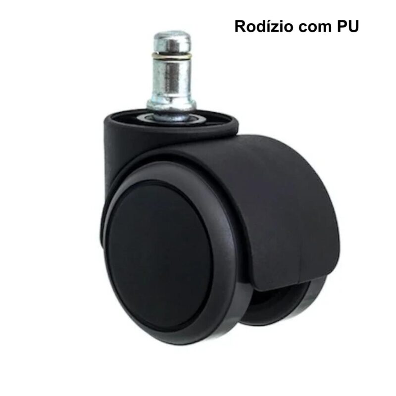 Rodízios para Cadeira com “PU” – Preto – 87705 MÓVEIS PADRÃO 2