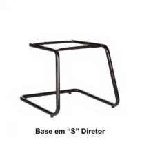 Base em “S” DIRETOR Preta – PMD – 42210 MÓVEIS PADRÃO