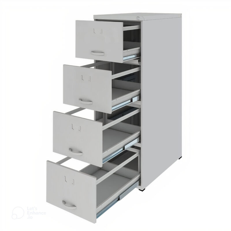 Arquivo de Aço 04 Gav. – CHAPA #22 – C/ TRILHO TELESC – (70cm) – 1,35×0,50×0,70m – CZ/CZ – NOBRE – 15112 MÓVEIS PADRÃO 3