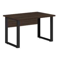 Mesa Escritório PÉ QUADRO – 1,20×0,60m – S/ Gavetas – MARSALA/PRETO – 25469 MÓVEIS PADRÃO