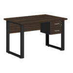 Mesa Escritório PÉ QUADRO – 1,20×0,60m – C/ Gavetas – MARSALA/PRETO – 25471 MÓVEIS PADRÃO 7