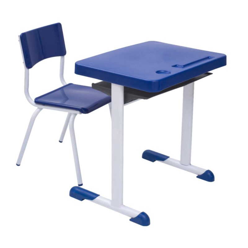 Kit Escolar Individual AZUL – (Mesa e Cadeira) – INFANTIL 03 a 06 Anos 41089 MÓVEIS PADRÃO 3