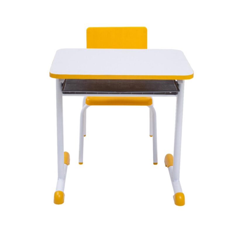 Kit Escolar Individual AMARELO – (Mesa e Cadeira) – INFANTIL – MDF – COR AMARELO – 40088 MÓVEIS PADRÃO 4