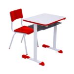 Kit Escolar Individual VERMELHO – (Mesa e Cadeira) – INFANTIL – MADEIRA – COR VERMELHO – 40086 MÓVEIS PADRÃO 6