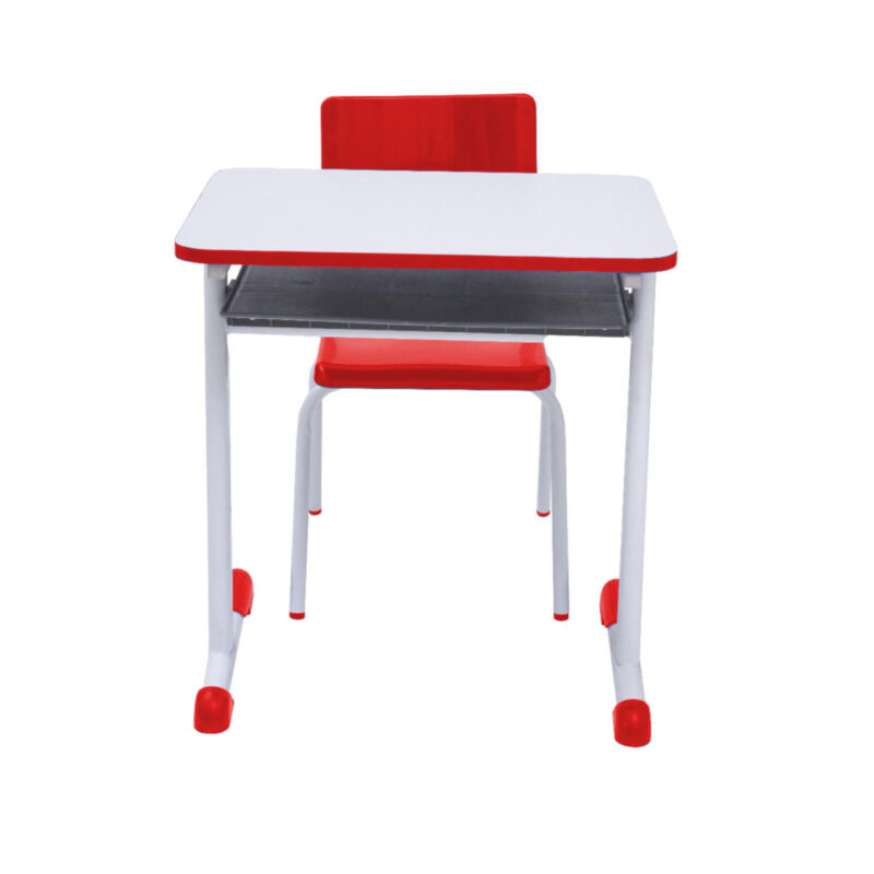 Kit Escolar Individual VERMELHO – (Mesa e Cadeira) – INFANTIL – MADEIRA – COR VERMELHO – 40086 MÓVEIS PADRÃO 4