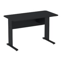 Mesa Escritório 1,50×0,60m s/ Gavetas – Cor Preto 44092 MÓVEIS PADRÃO