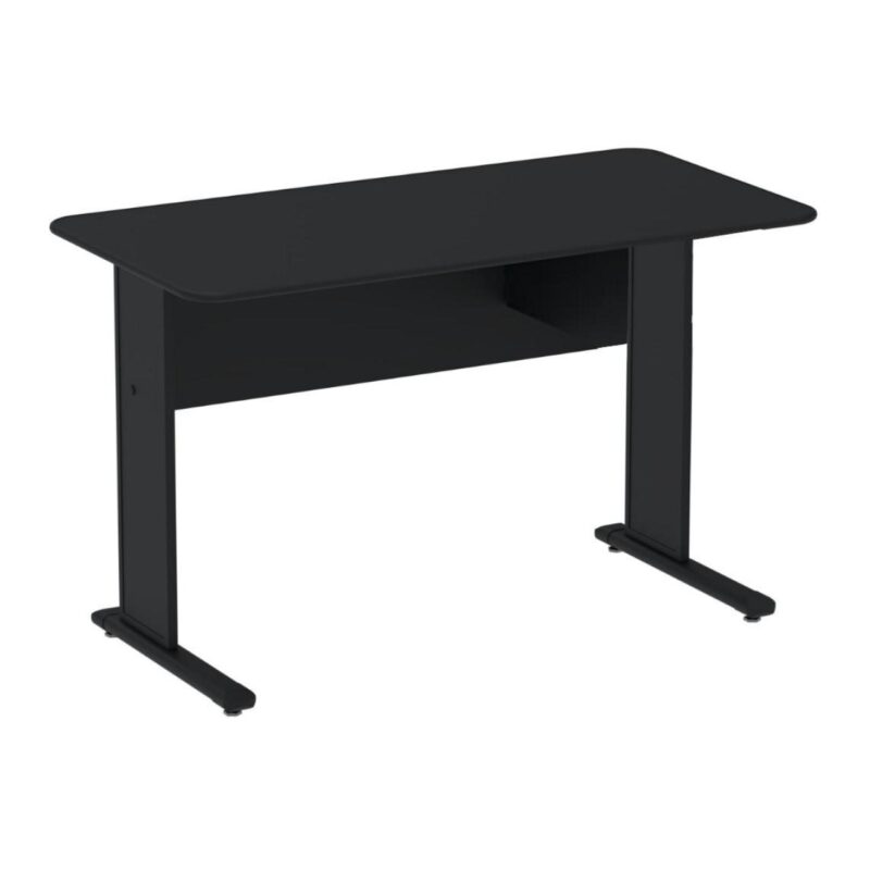 Mesa Escritório 1,50×0,60m s/ Gavetas – Cor Preto 44092 MÓVEIS PADRÃO 2