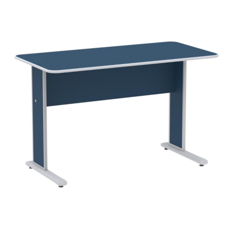 Mesa Escritório 1,50×0,60m s/ Gavetas – Cor Azul 44086 MÓVEIS PADRÃO 2