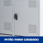 Armário Roupeiro de Aço c/ 12 Portas PEQUENAS – 1,95×0,92×0,40m – SA – CZ/CZ – 14001 MÓVEIS PADRÃO 11