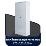 Armário de Aço PA 75 #26 – 1,75×0,70×0,30m – SA – 13119 MÓVEIS PADRÃO 5