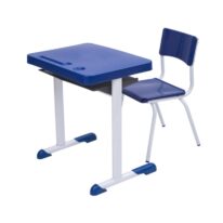 Kit Escolar Individual AZUL – (Mesa e Cadeira) – INFANTIL 03 a 06 Anos 41089 MÓVEIS PADRÃO