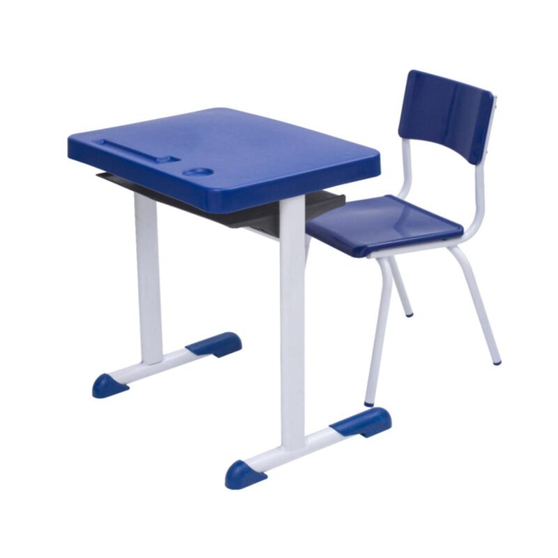 Kit Escolar Individual AZUL – (Mesa e Cadeira) – INFANTIL 03 a 06 Anos 41089 MÓVEIS PADRÃO 2