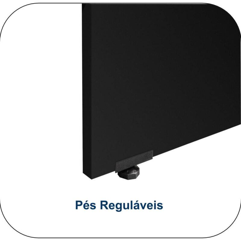 Mesa Escritório PÉ PAINEL – 1,35×0,60m – C/ Gavetas – MARSALA/PRETO – 25421 MÓVEIS PADRÃO 4