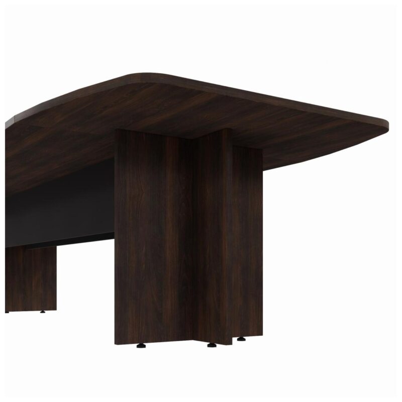 Mesa de Reunião Diretoria ABAULADA – 2,80×1,20m MARSALA/PRETO – 21016 MÓVEIS PADRÃO 4