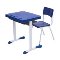 Kit Escolar Individual AZUL – (Mesa e Cadeira) – JUVENIL 06 a 09 Anos 40999 MÓVEIS PADRÃO