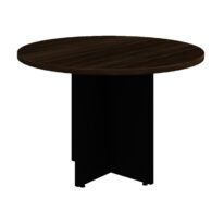 Mesa de Reunião Redonda -1,10×1,10×0,73m – MARSALA / PRETO – 51011 MÓVEIS PADRÃO