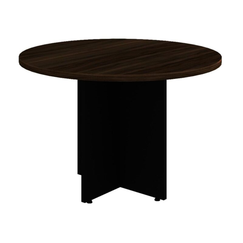 Mesa de Reunião Redonda -1,10×1,10×0,73m – MARSALA / PRETO – 51011 MÓVEIS PADRÃO 2