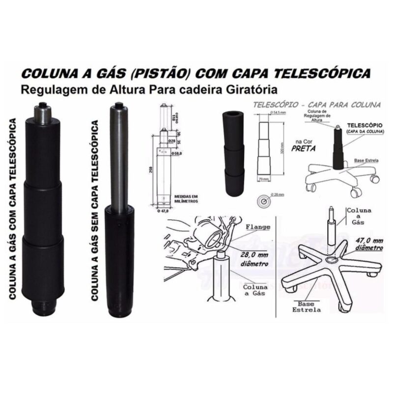 Cadeira Executiva COSTURADA Giratória com Braço CORSA Cor Preta – 31004 MÓVEIS PADRÃO 6