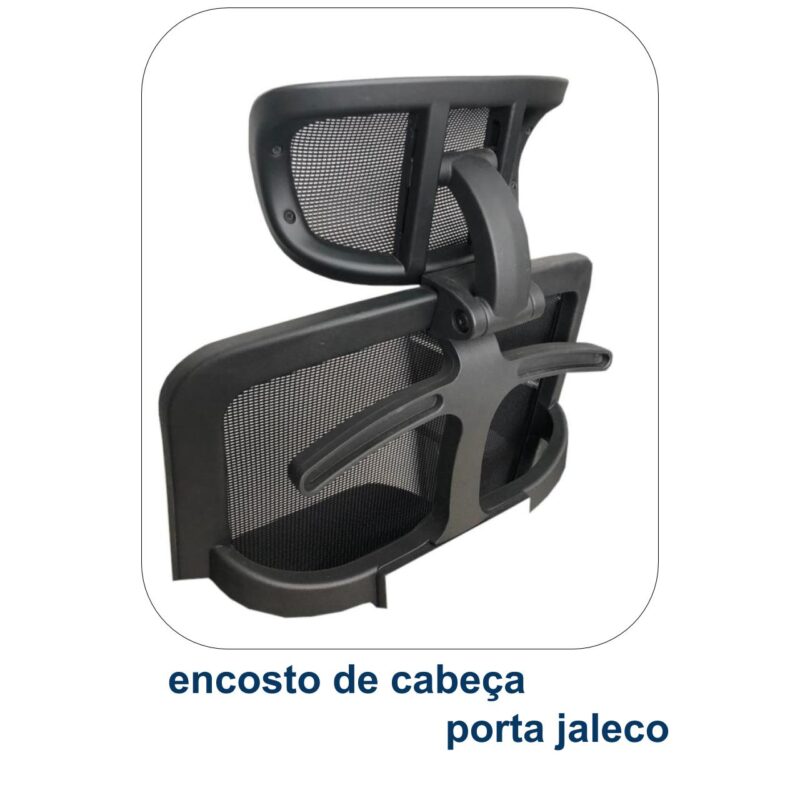 Poltrona Presidente Tela MK-4007 – Cor Preta 30004 MÓVEIS PADRÃO 3