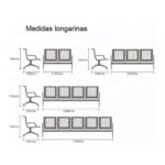 Longarina AEROPORTO com 03 Lugares – Cor Cromado 33108 MÓVEIS PADRÃO 10