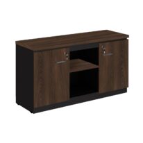 Armário Baixo Credenza – 1,35×0,72X0,45m MARSALA / PRETO – 51010 MÓVEIS PADRÃO