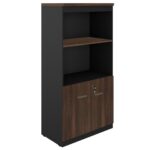 Armário Alto SEMI-ABERTO com 02 Portas – 1,60×0,80×0,45m MARSALA / PRETO – 51014 MÓVEIS PADRÃO 7