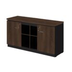 Armário Baixo GOLD Credenza – 1,60×0,72×0,45m MARSALA/PRETO – 23501 MÓVEIS PADRÃO 8