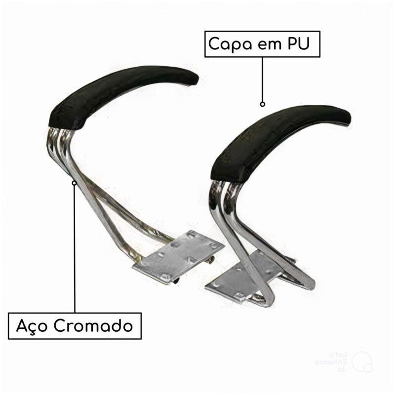 Braço Fixo CROMADO com “PU” OMEGA – PMD MÓVEIS PADRÃO 3