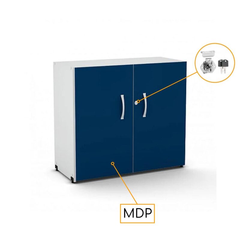 Armário Baixo com 02 Portas – 0,80×0,42×0,75m – PMD – AZU/CZ – 44103 MÓVEIS PADRÃO 4