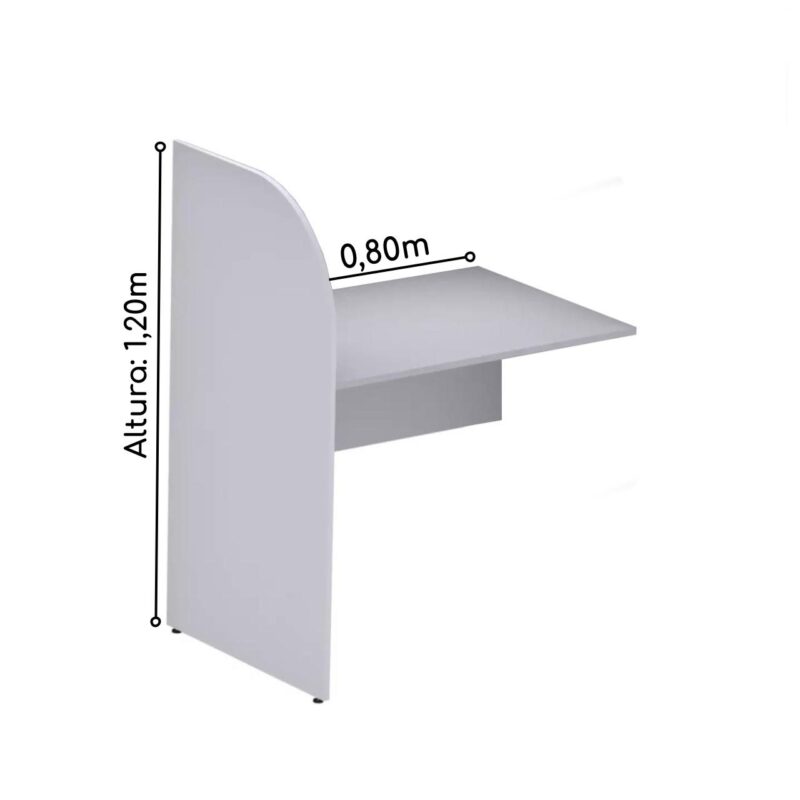 Baia CONTINUAÇÃO para Atendimento 1,20×0,80×0,60mCINZA/CINZA – 24011 MÓVEIS PADRÃO 4