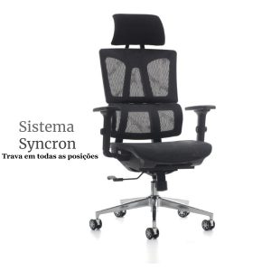 Cadeira Presidente Tela MK - 4011 - COR PRETO 30038